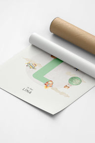 Baby Girl Letter Çocuk Odası Tablo-Poster-ODA.products-30 X 40 Cm-Çerçevesiz-NowShopFun