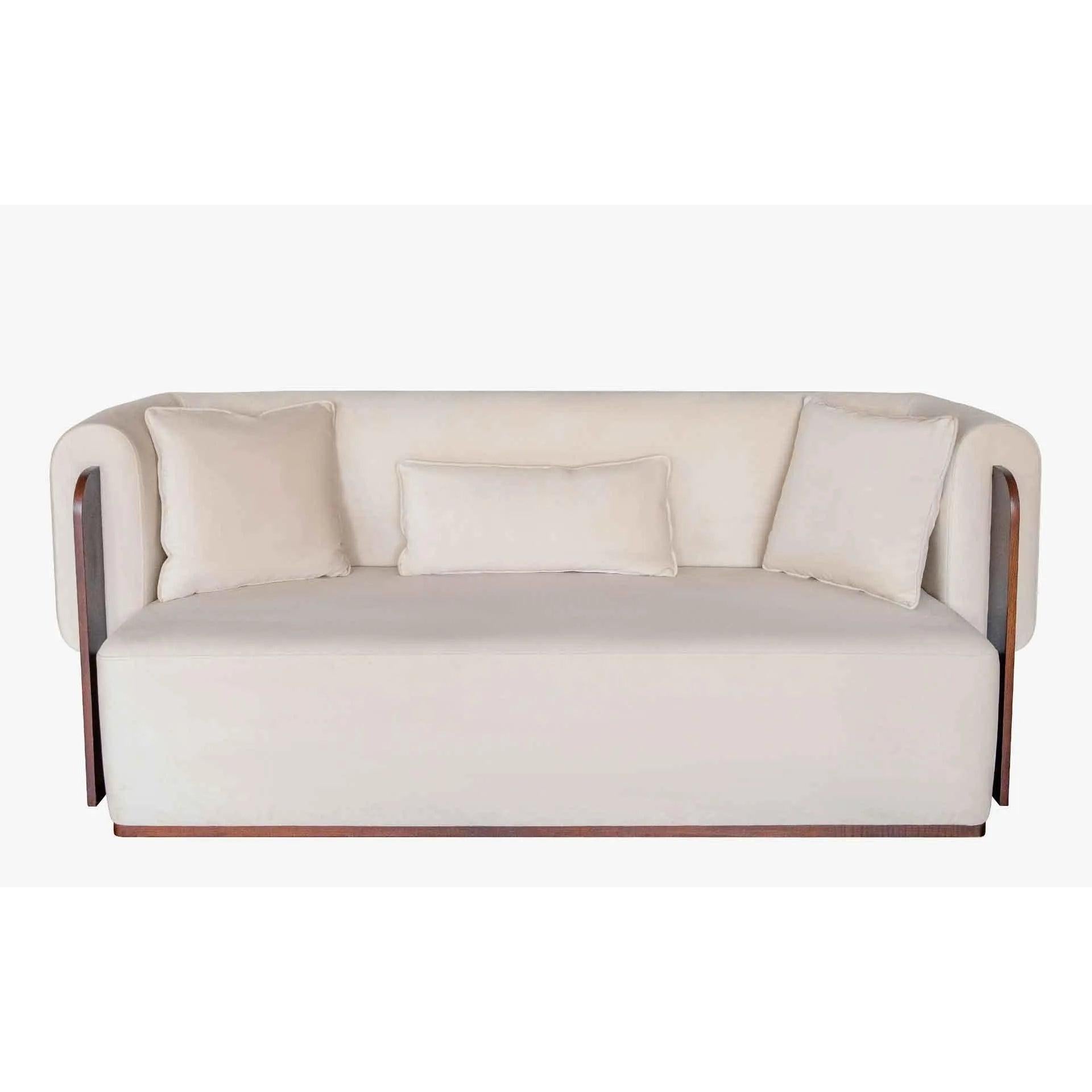 Baika Üçlü Kanepe Beyaz