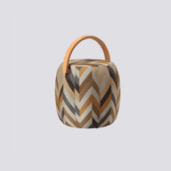 Bakraç Puf - Açık Mavi Zigzag Naturel-Puf-KYS Design-Açık Mavi Zigzag-H: 43 Ø: 43-NowShopFun