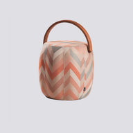 Bakraç Puf - Açık Mavi Zigzag Naturel-Puf-KYS Design-Açık Mavi Zigzag-H: 43 Ø: 43-NowShopFun