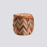 Bakraç Puf - Açık Mavi Zigzag Naturel-Puf-KYS Design-Açık Mavi Zigzag-H: 43 Ø: 43-NowShopFun