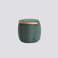 Bakraç Puf - İstanbul Serisi - Petrol Yeşili-Puf-KYS Design-Petrol Yeşili-H: 43 Ø: 43-NowShopFun