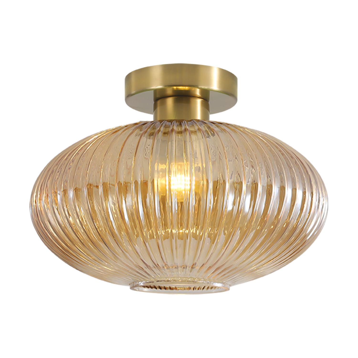 Bal Renkli Pleat Cam Sarkıt