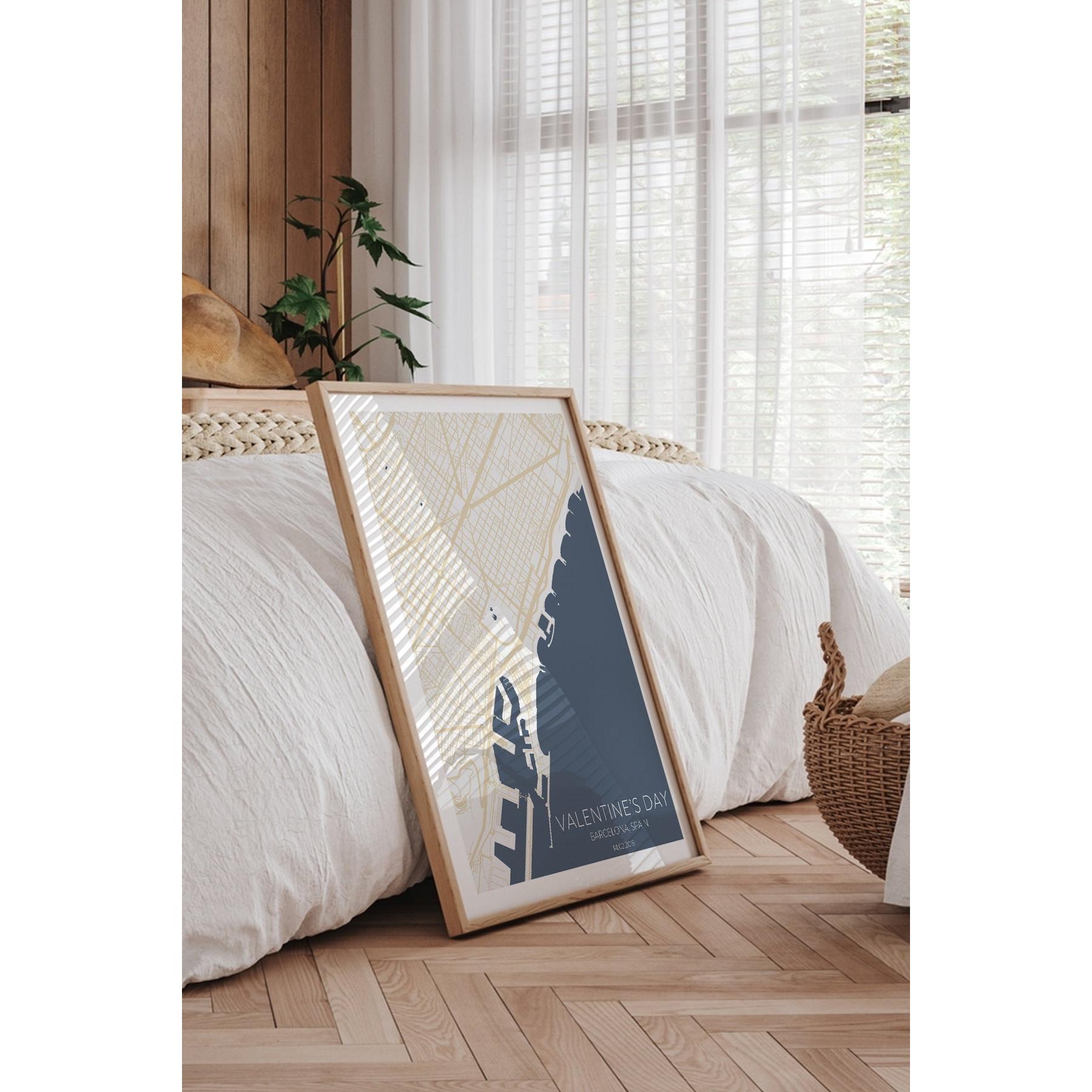 Barcelona Şehir Haritası Poster