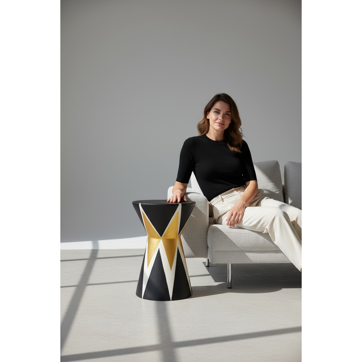 Barki Gold Seramik Sehpa