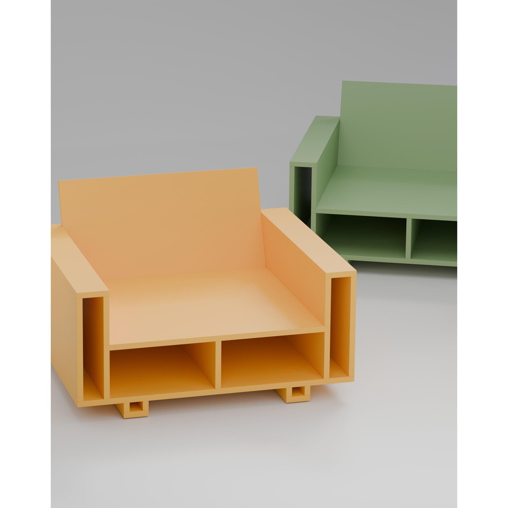 Base - Tasarım Raflı Koltuk