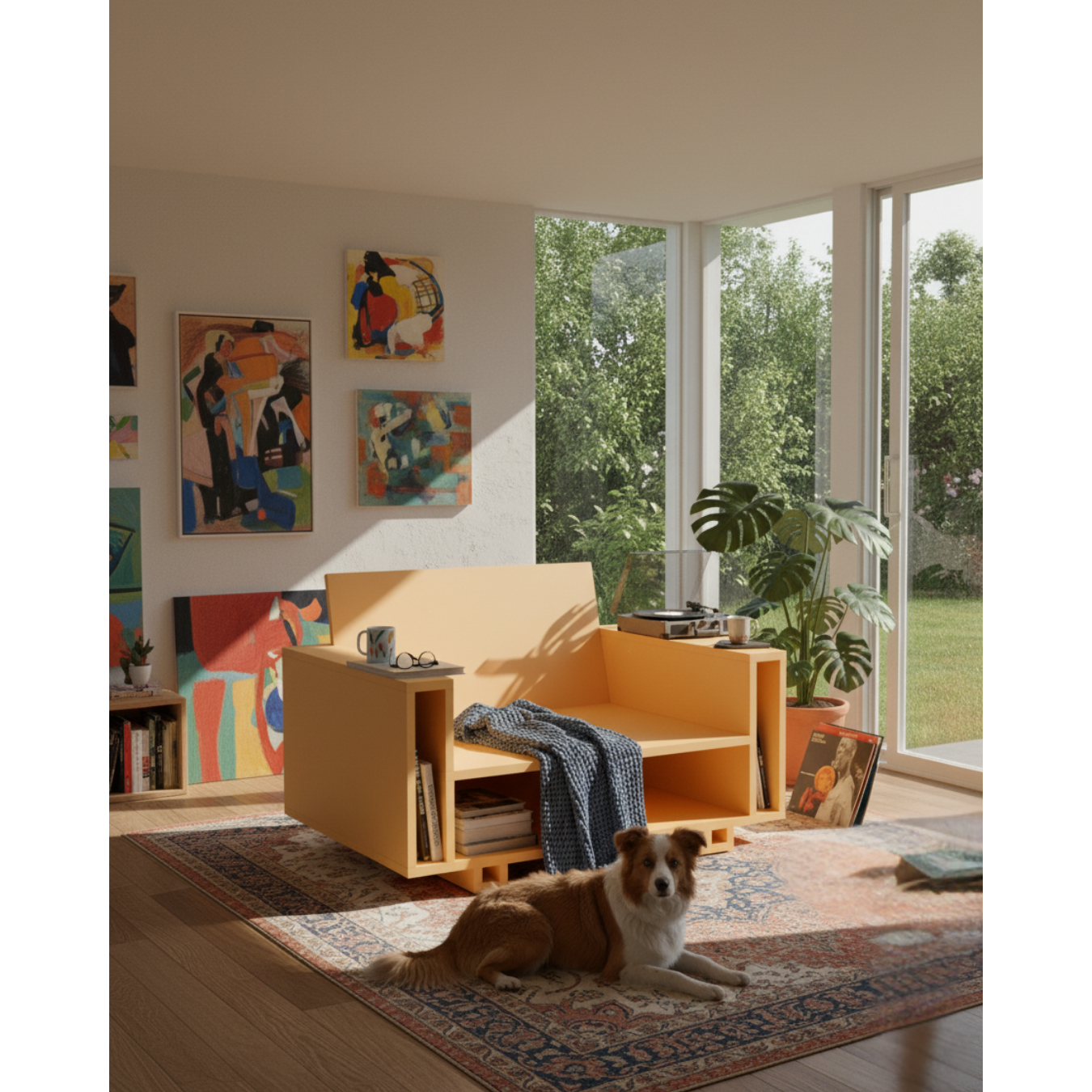 Base - Tasarım Raflı Koltuk