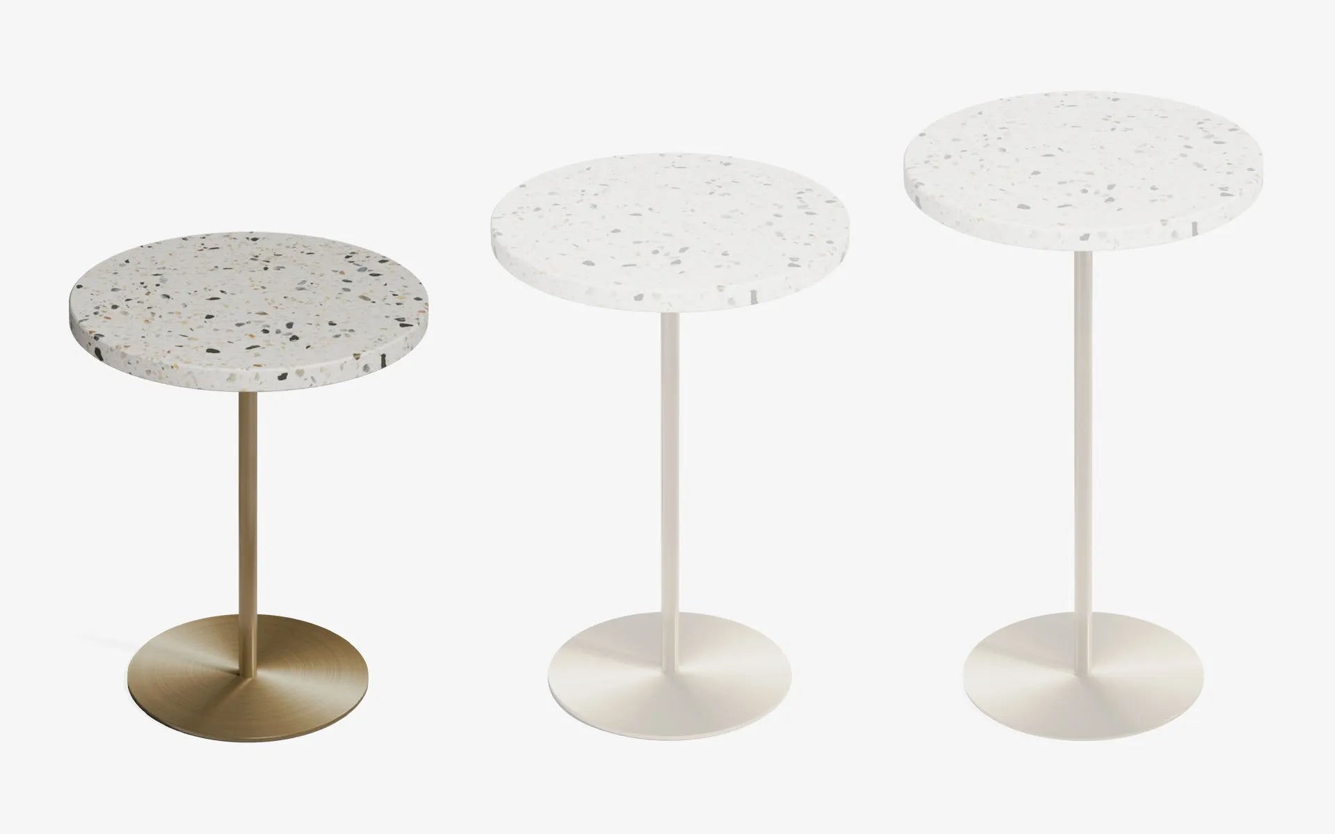 Basic Yan Sehpa Terrazzo