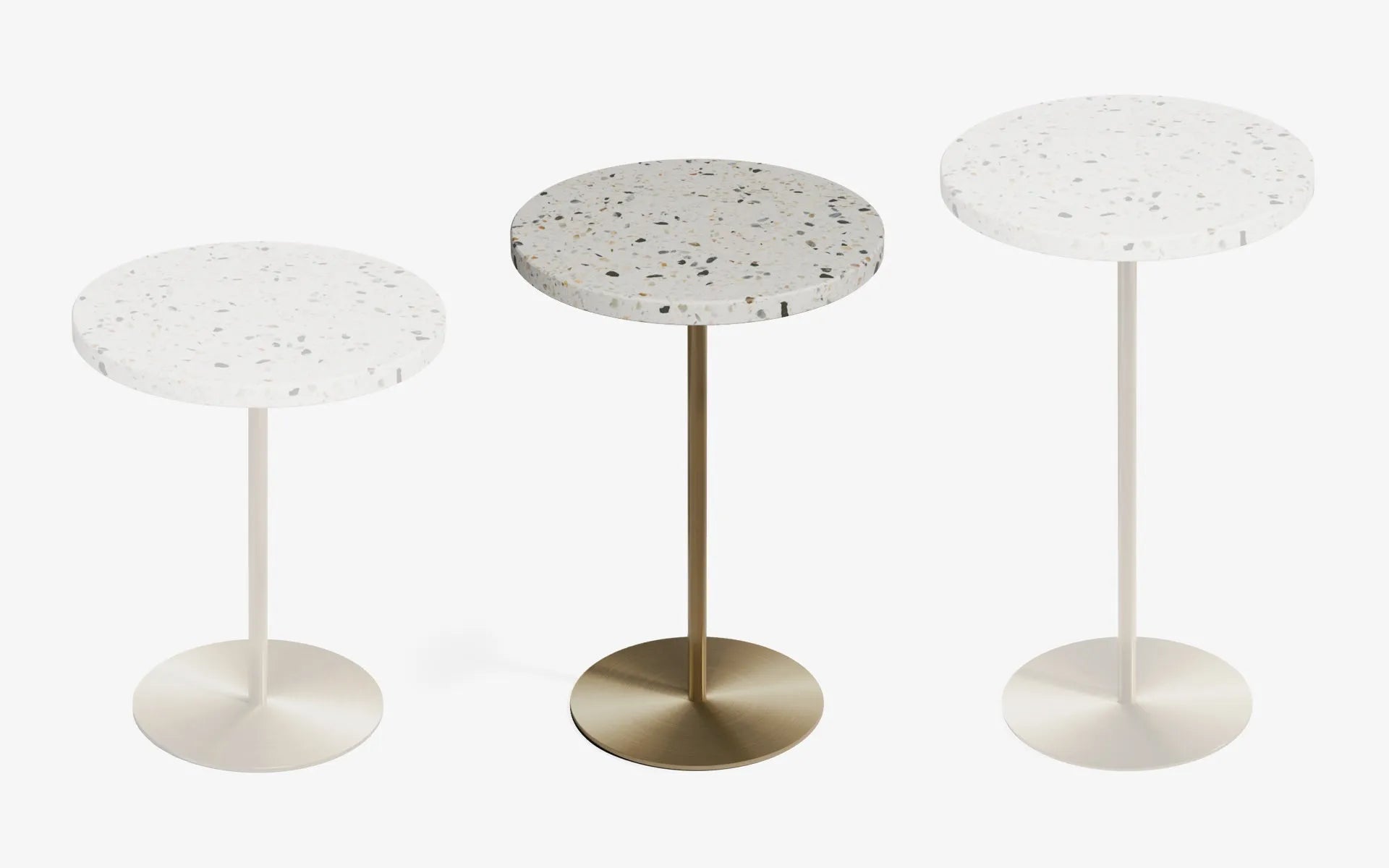 Basic Yan Sehpa Terrazzo