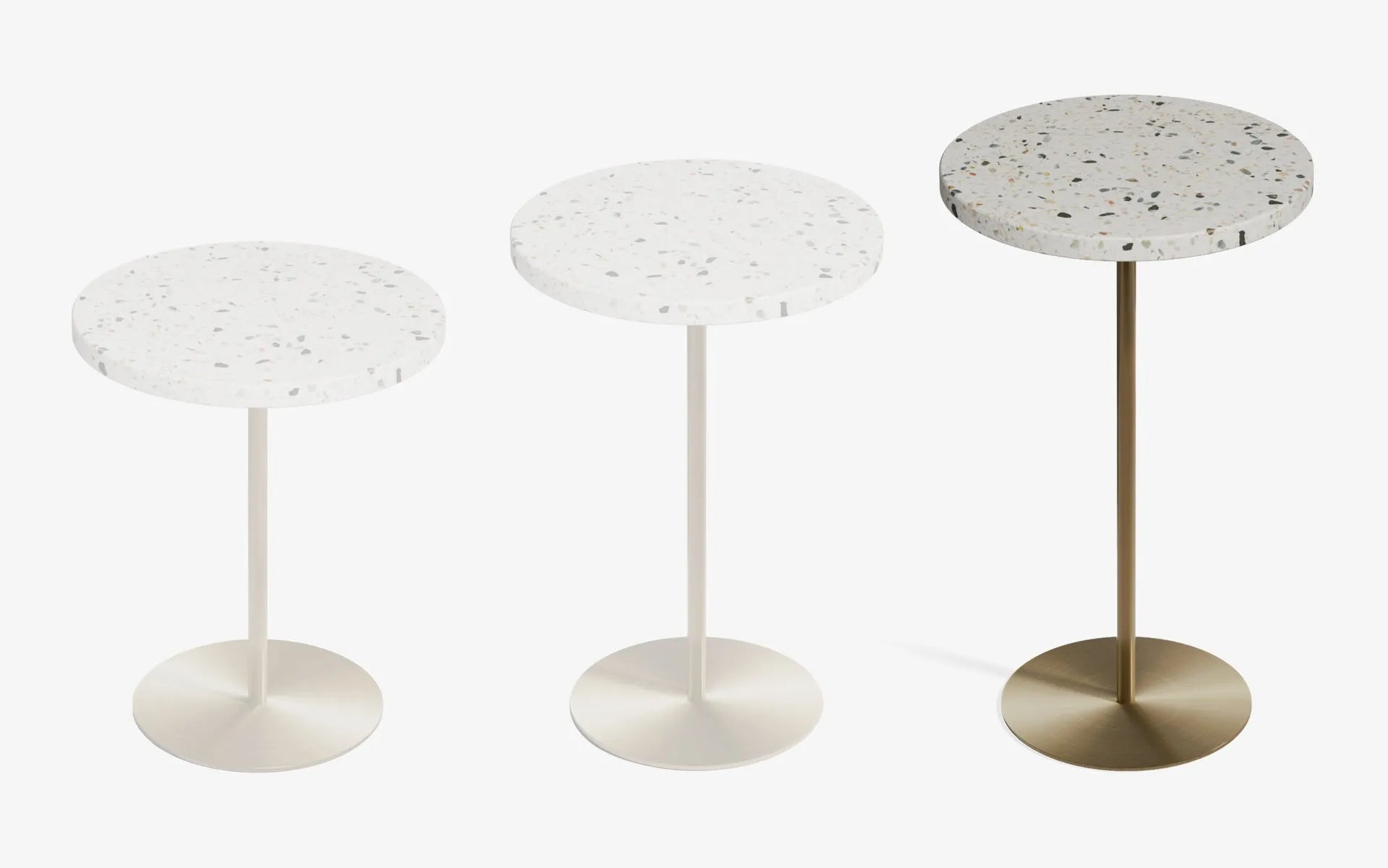 Basic Yan Sehpa Terrazzo