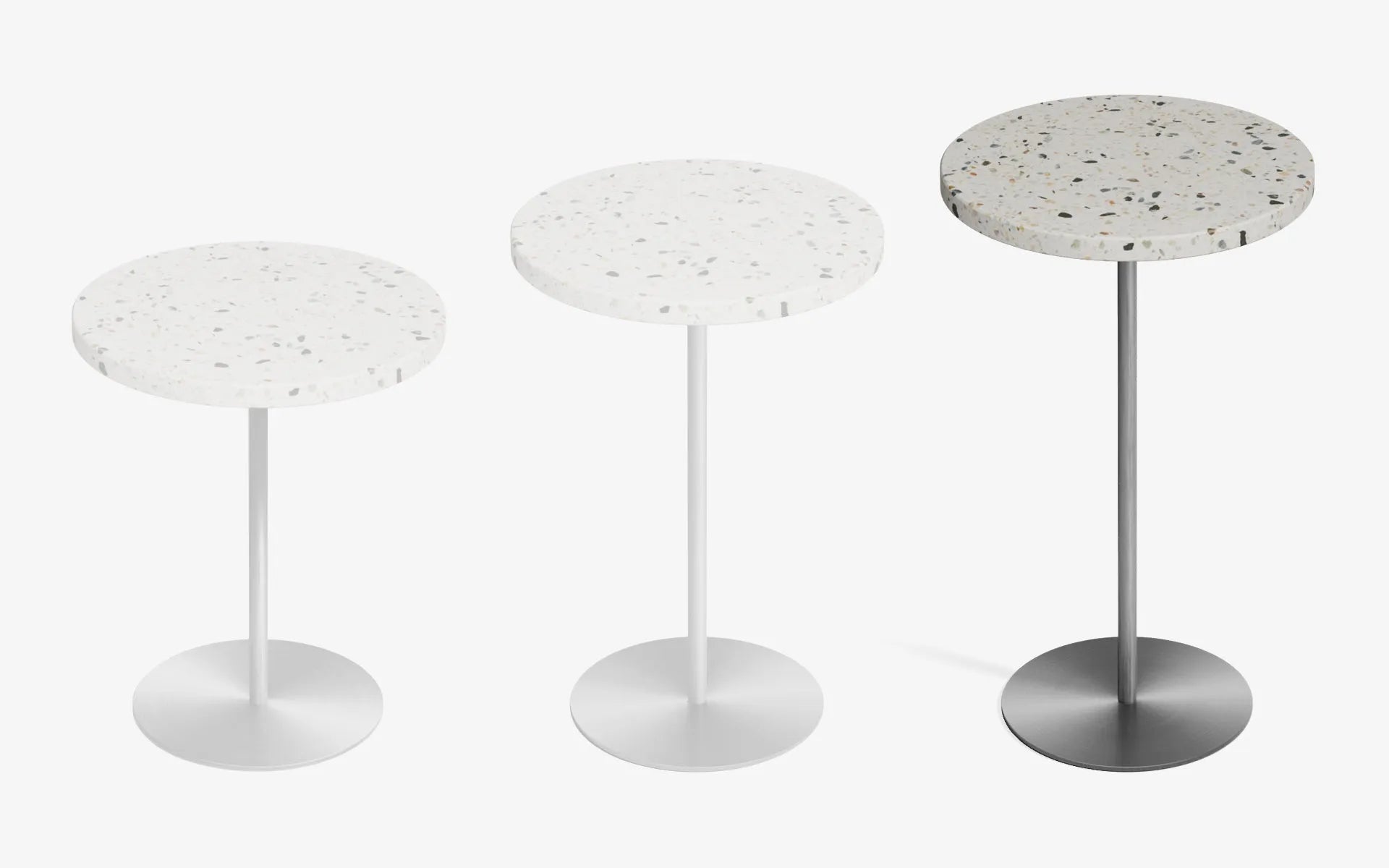 Basic Yan Sehpa Terrazzo