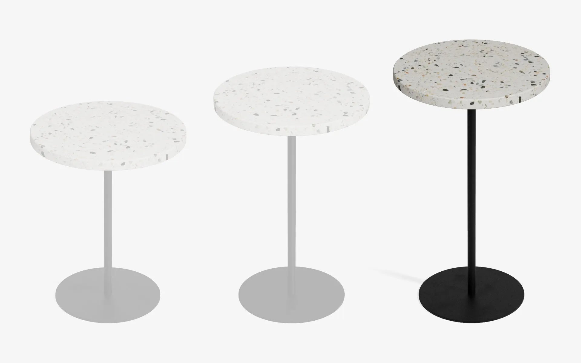 Basic Yan Sehpa Terrazzo