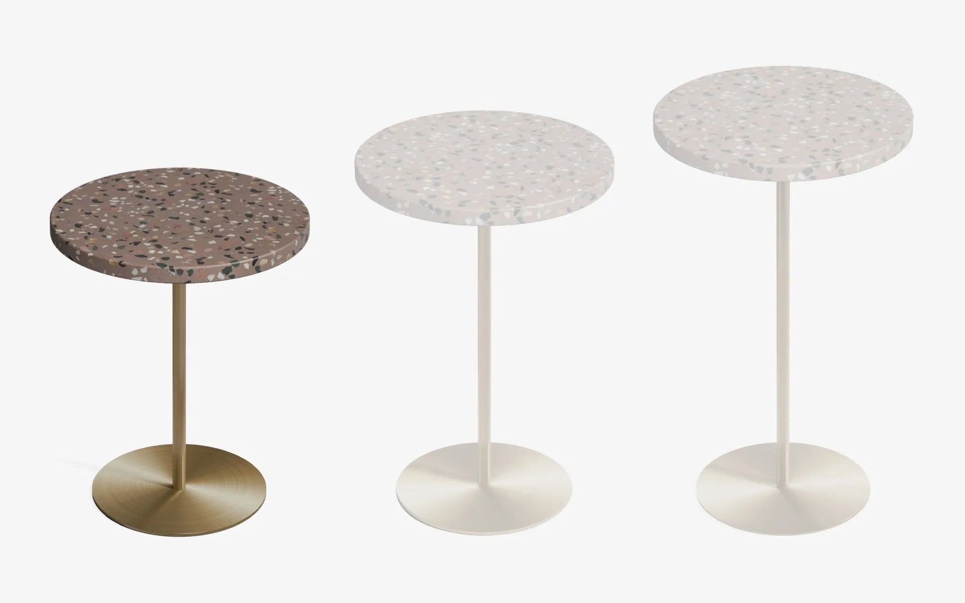 Basic Yan Sehpa Terrazzo