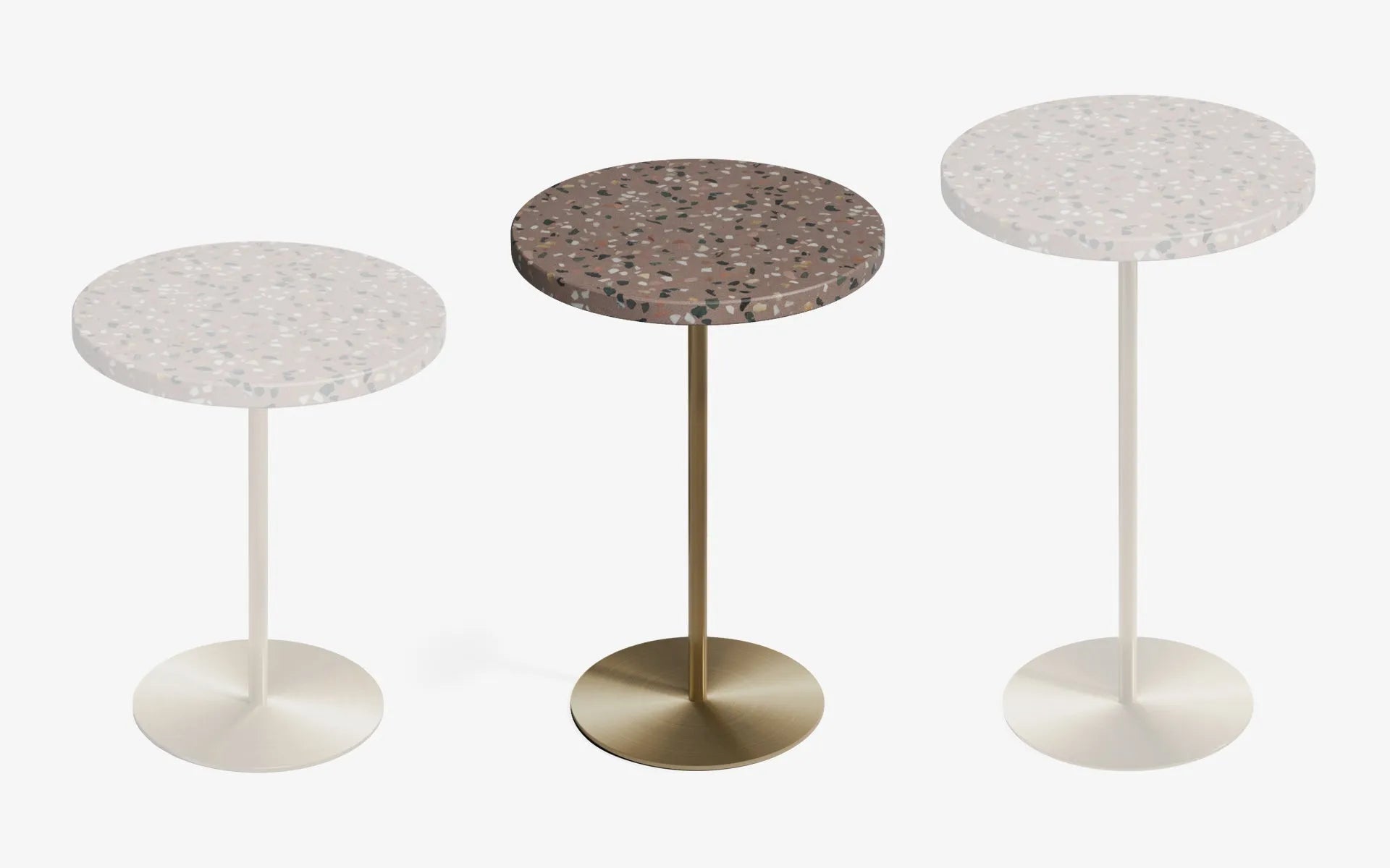 Basic Yan Sehpa Terrazzo