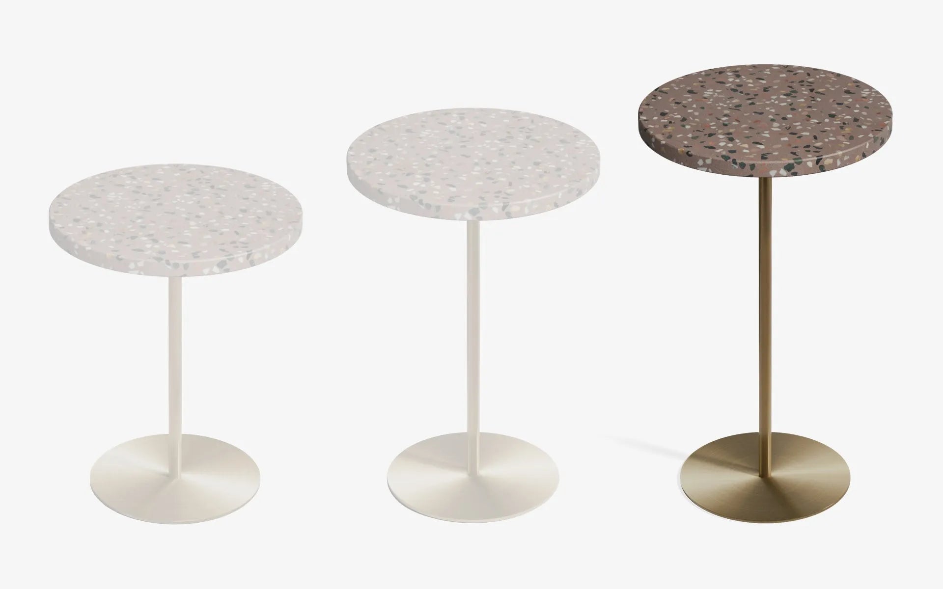 Basic Yan Sehpa Terrazzo