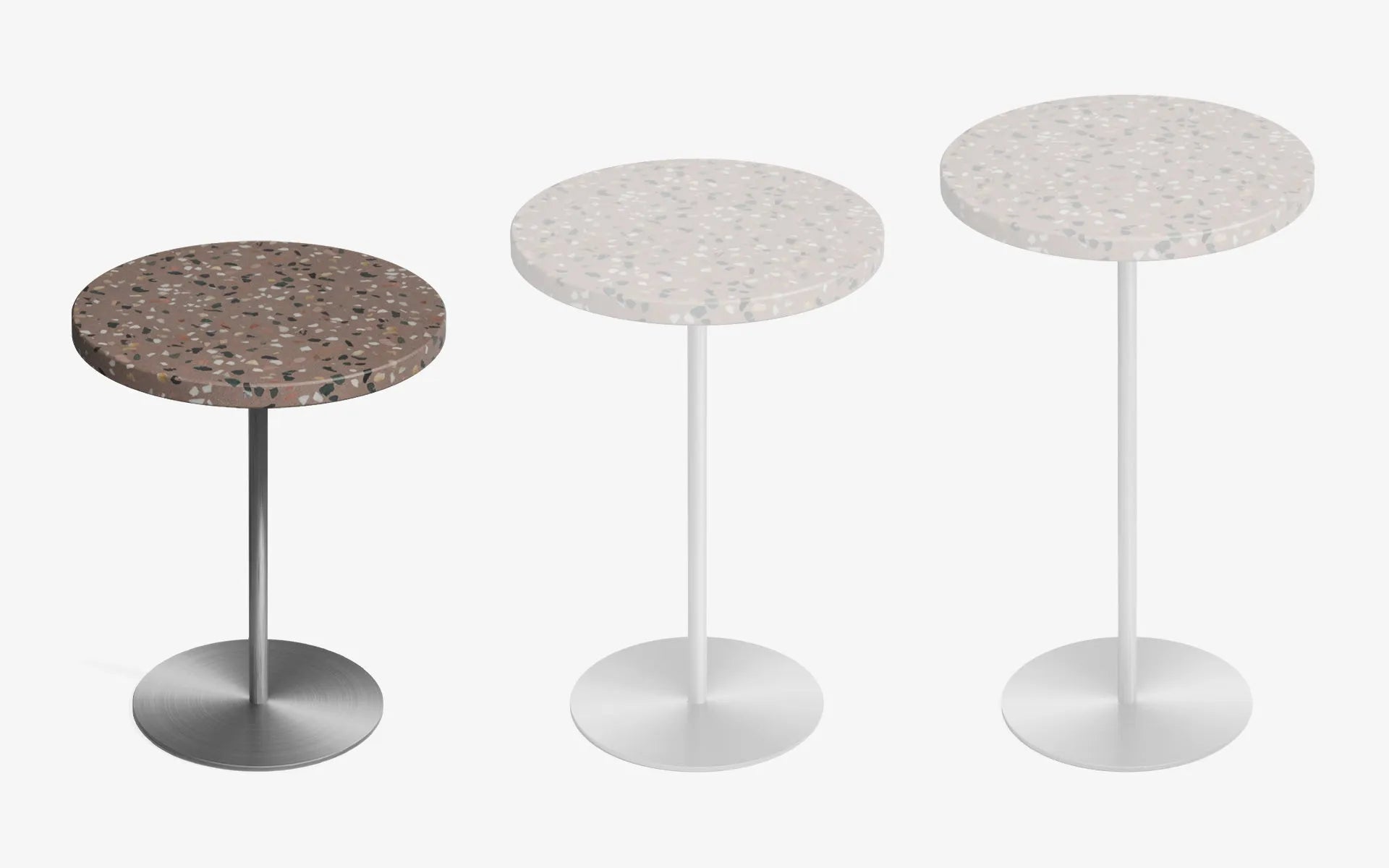 Basic Yan Sehpa Terrazzo