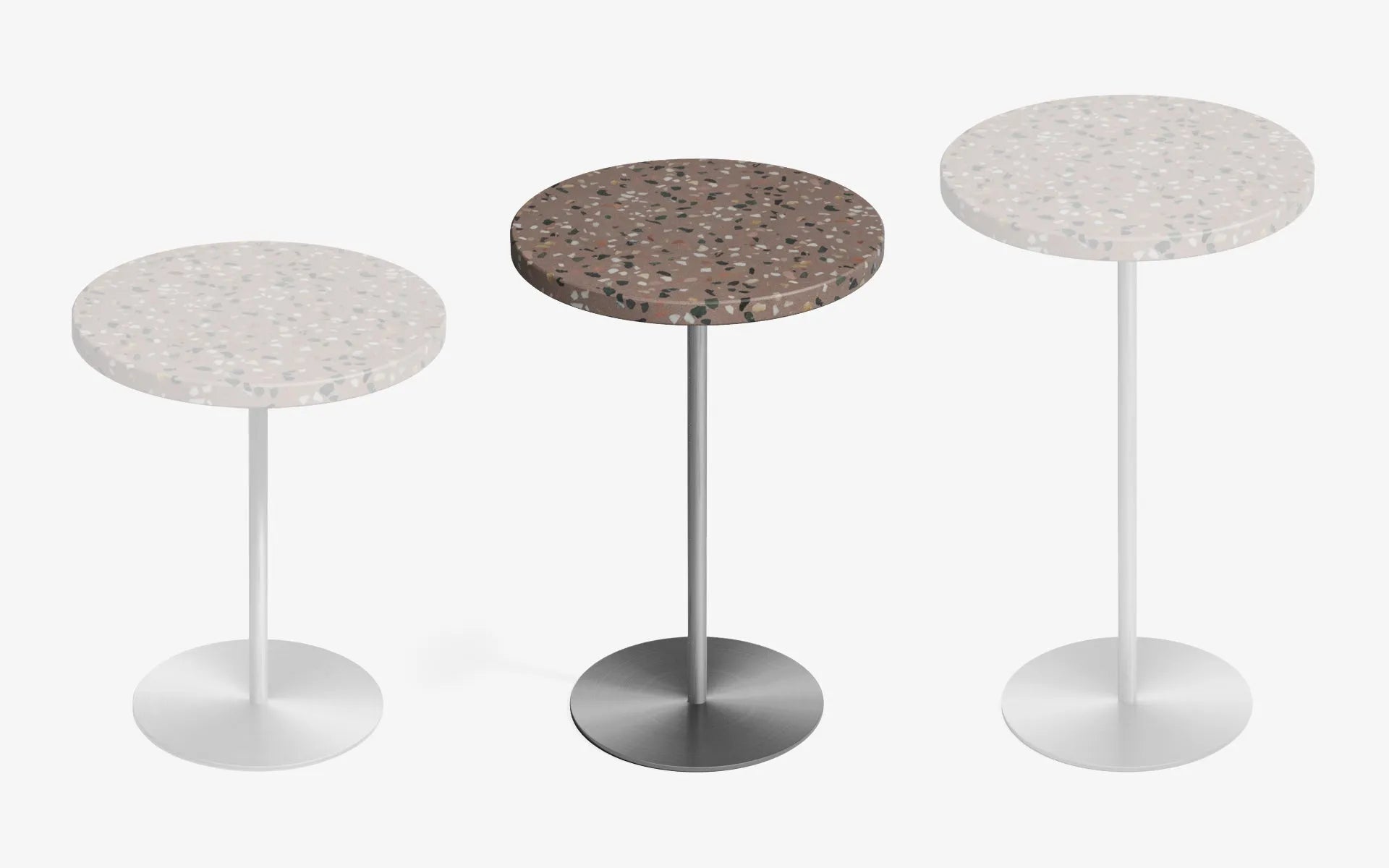 Basic Yan Sehpa Terrazzo