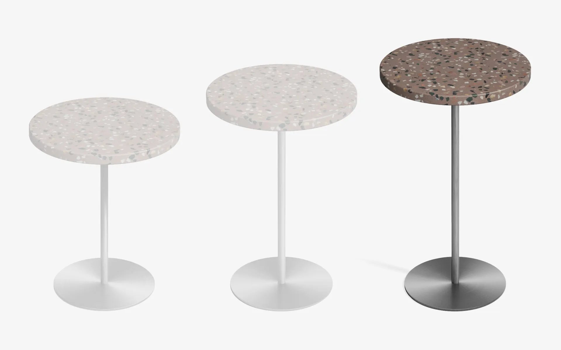 Basic Yan Sehpa Terrazzo