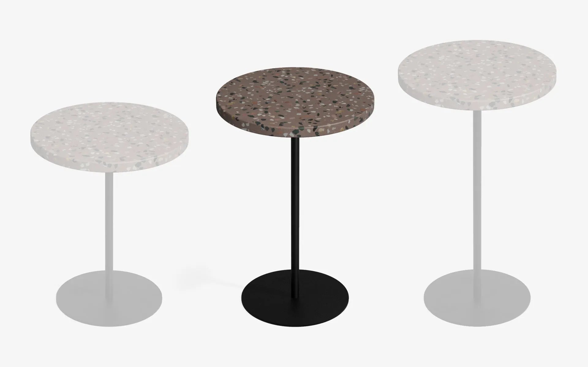 Basic Yan Sehpa Terrazzo