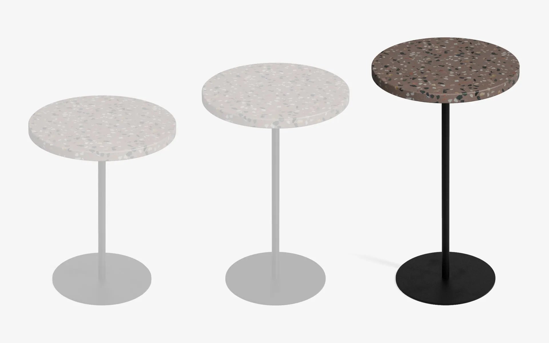 Basic Yan Sehpa Terrazzo