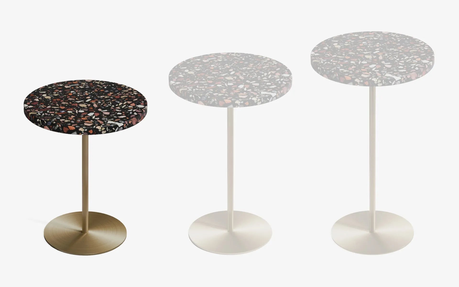 Basic Yan Sehpa Terrazzo
