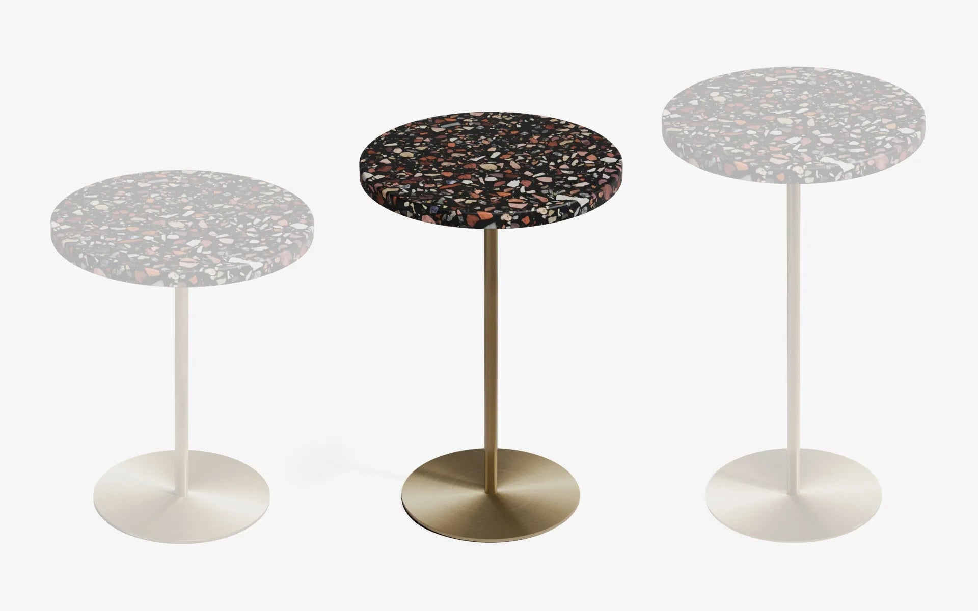 Basic Yan Sehpa Terrazzo