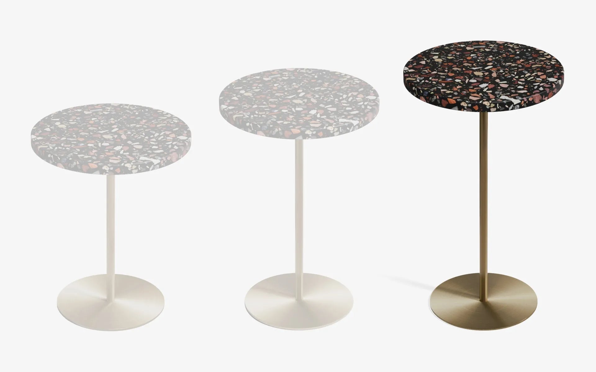 Basic Yan Sehpa Terrazzo