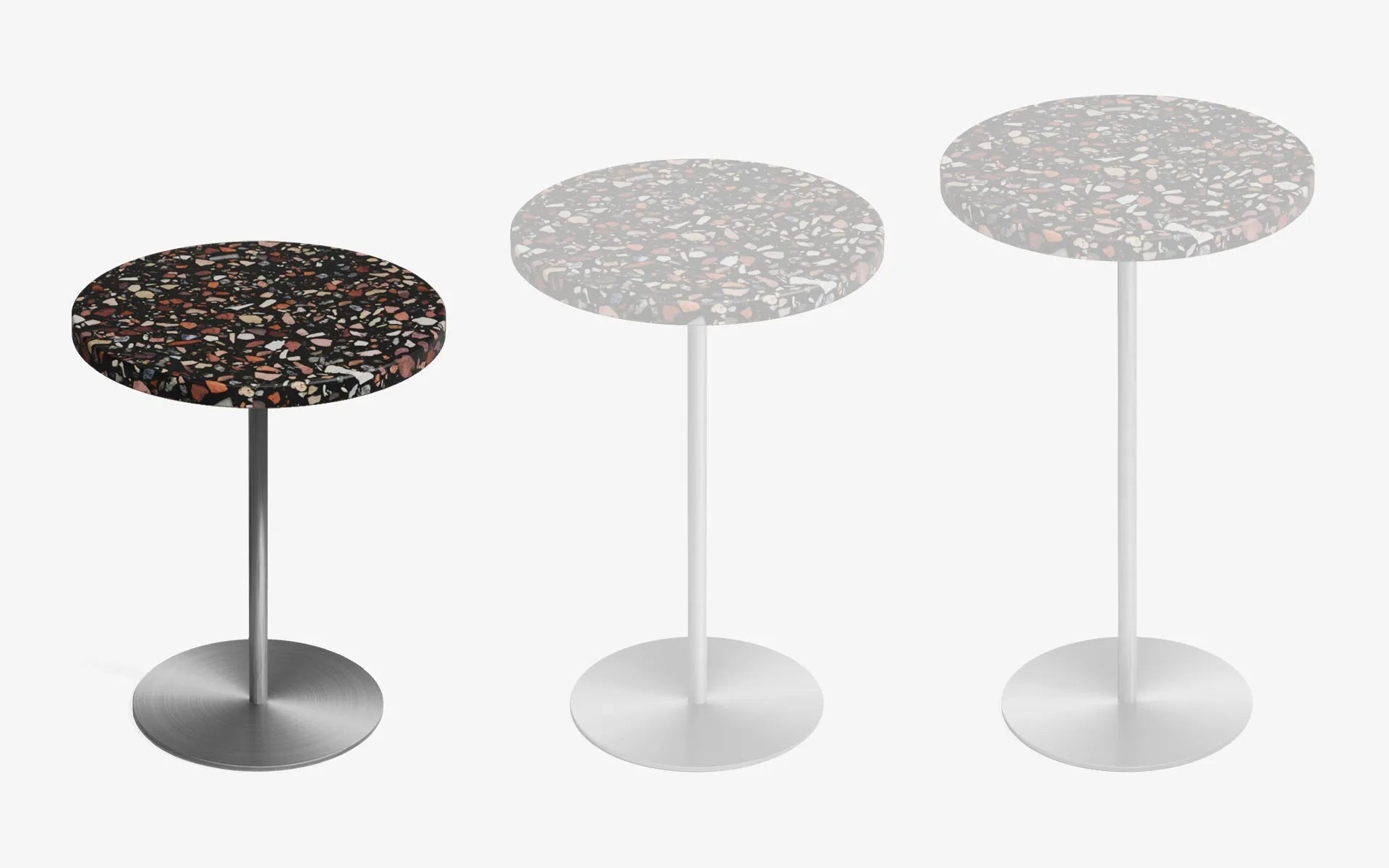 Basic Yan Sehpa Terrazzo