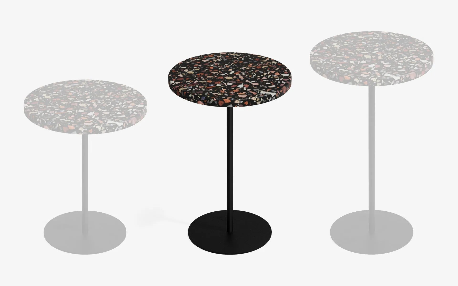 Basic Yan Sehpa Terrazzo
