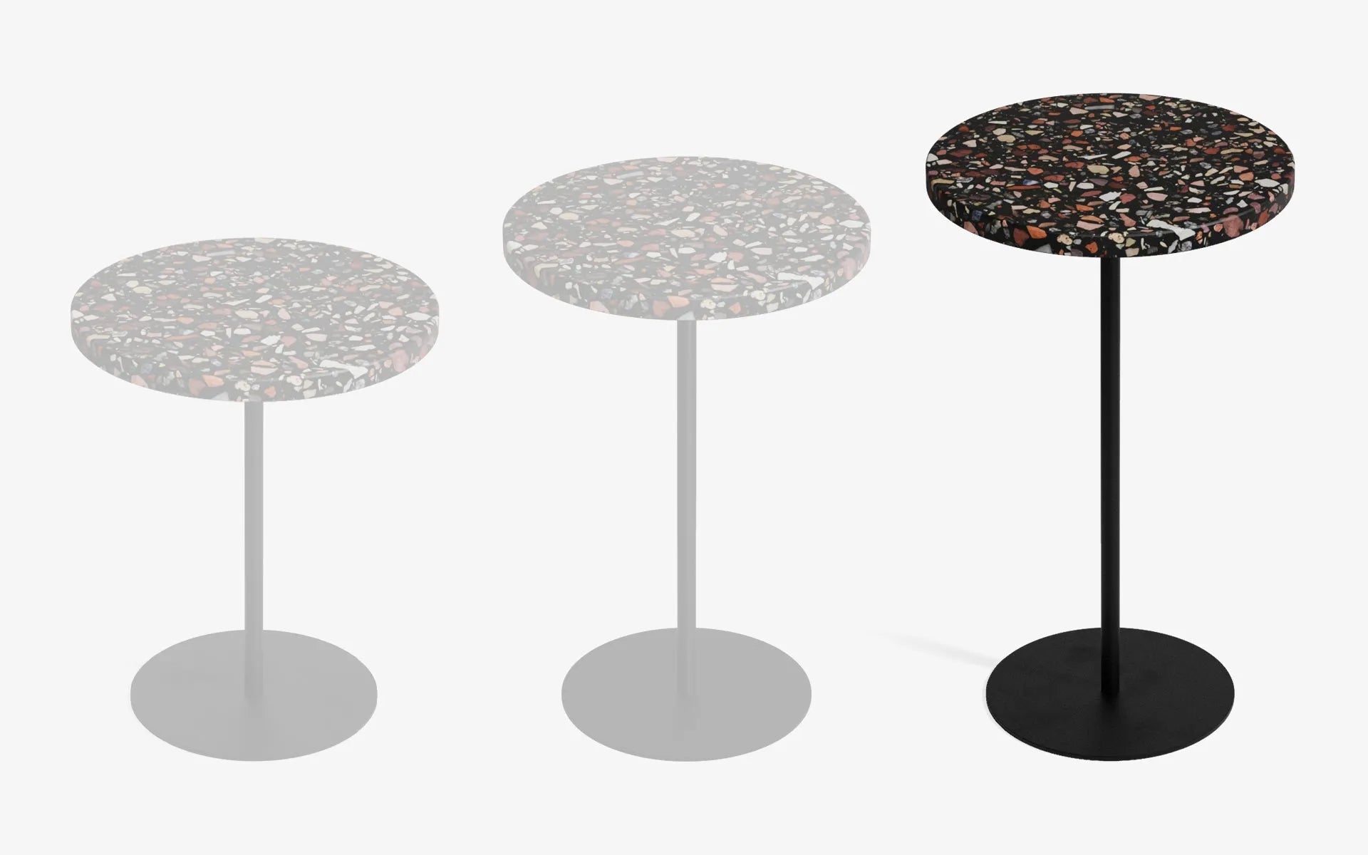 Basic Yan Sehpa Terrazzo