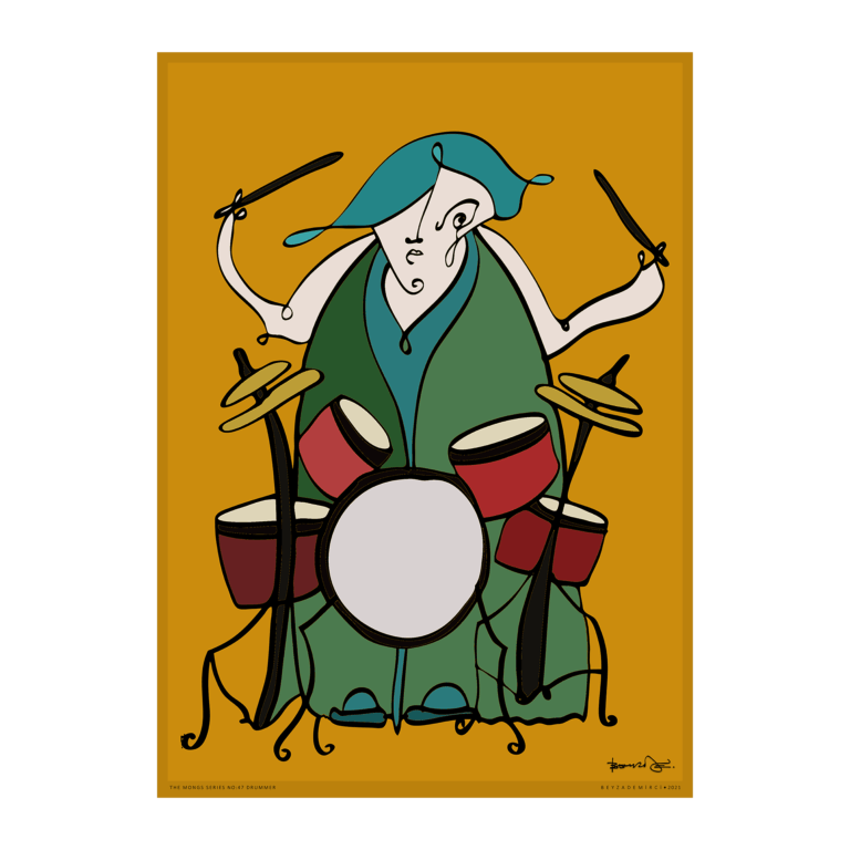 Baterist - Fine Art Baskı