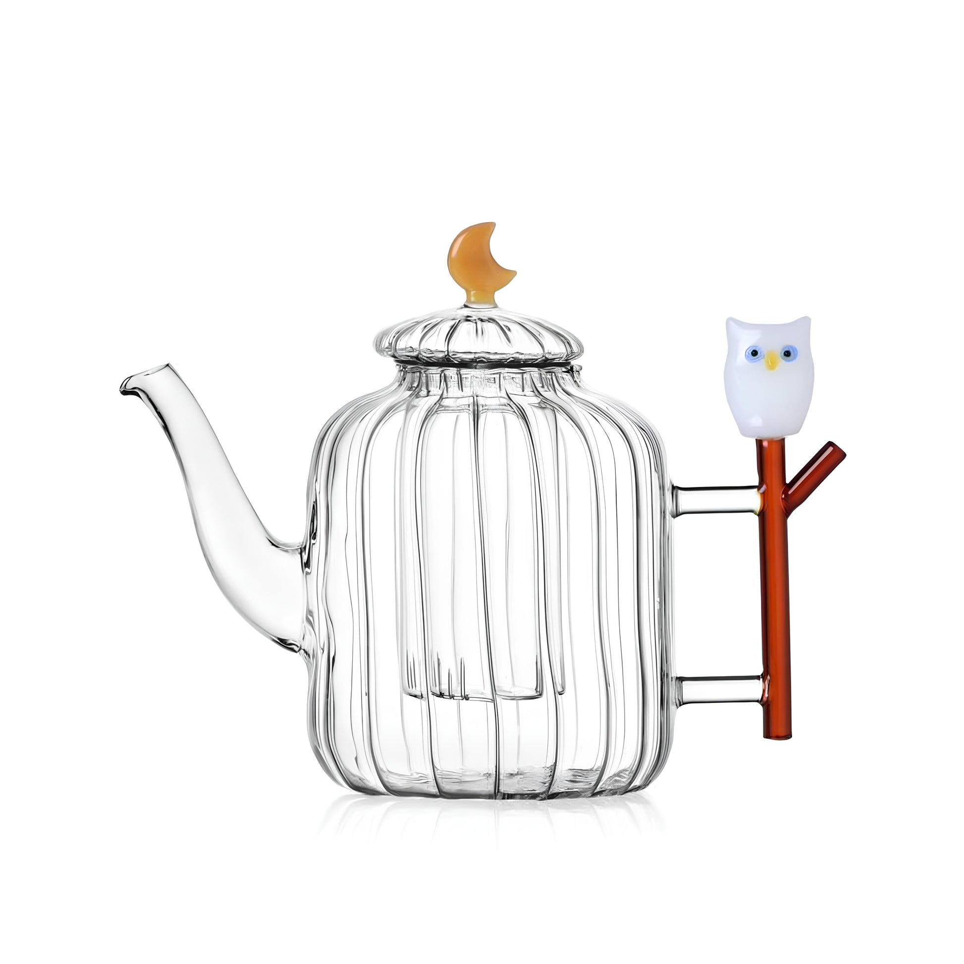 Baykuş Figürlü Cam Teapot