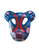 Bear Mask Hayon Parlak Peacock Mavi Dekoratif Obje
