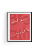 Begin Again | Tipografi Posteri