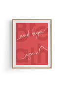 Begin Again | Tipografi Posteri