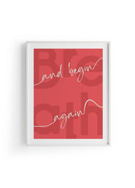 Begin Again | Tipografi Posteri