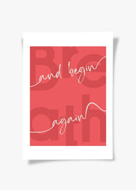 Begin Again | Tipografi Posteri