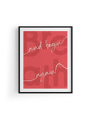 Begin Again | Tipografi Posteri