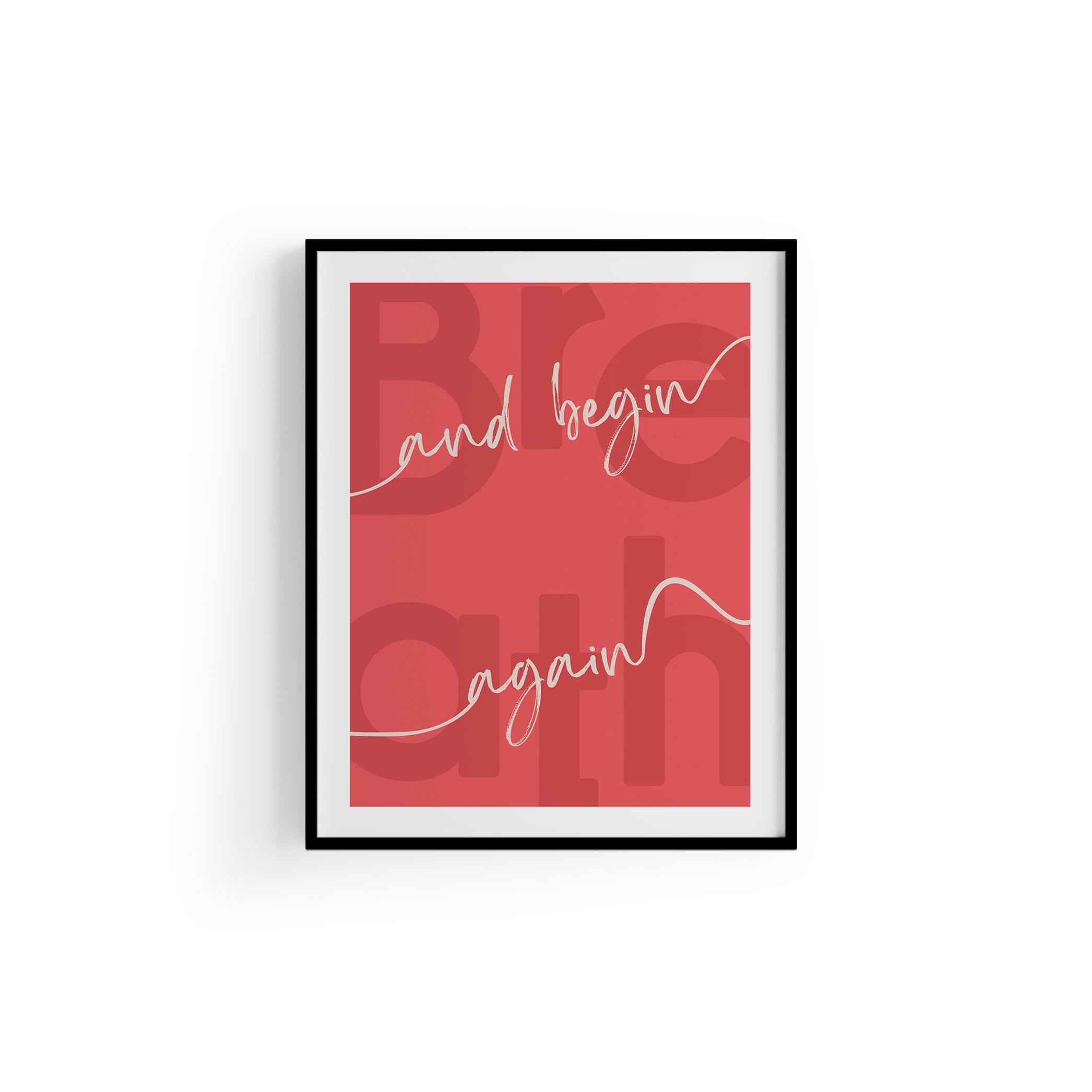 Begin Again | Tipografi Posteri