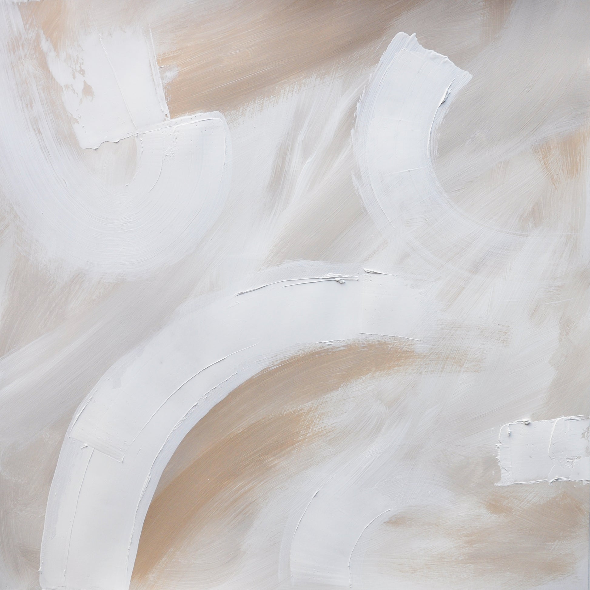 Beigy Tones Kanvas Üzeri Akrilik El Yapımı Tablo