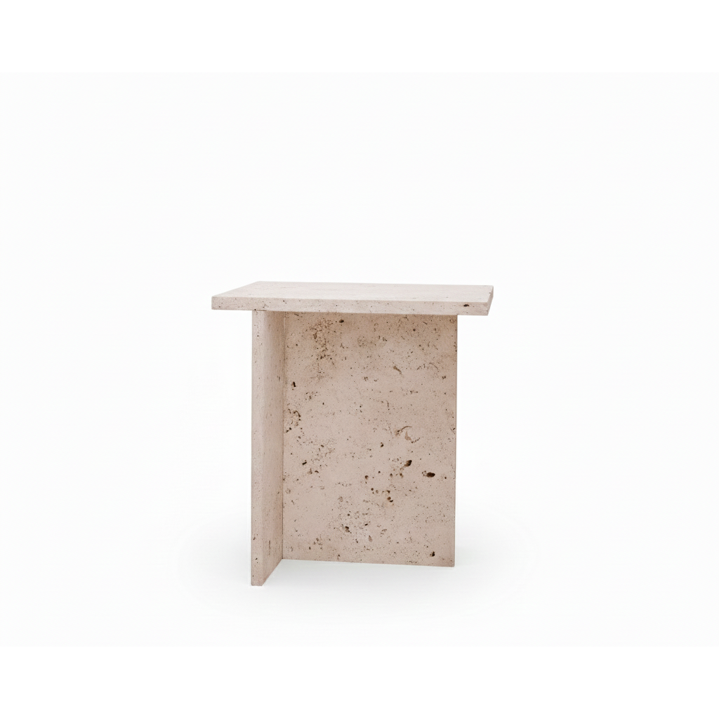 Bej Traverten Yan Sehpa