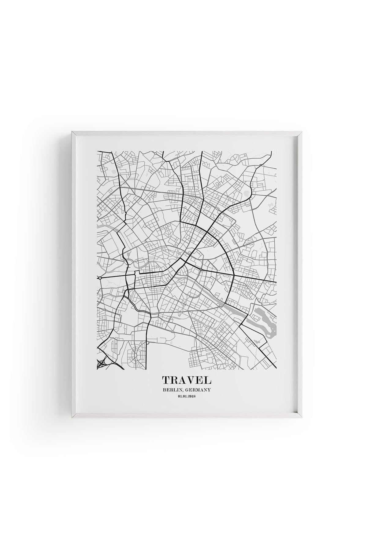 Berlin Şehir Haritası Poster