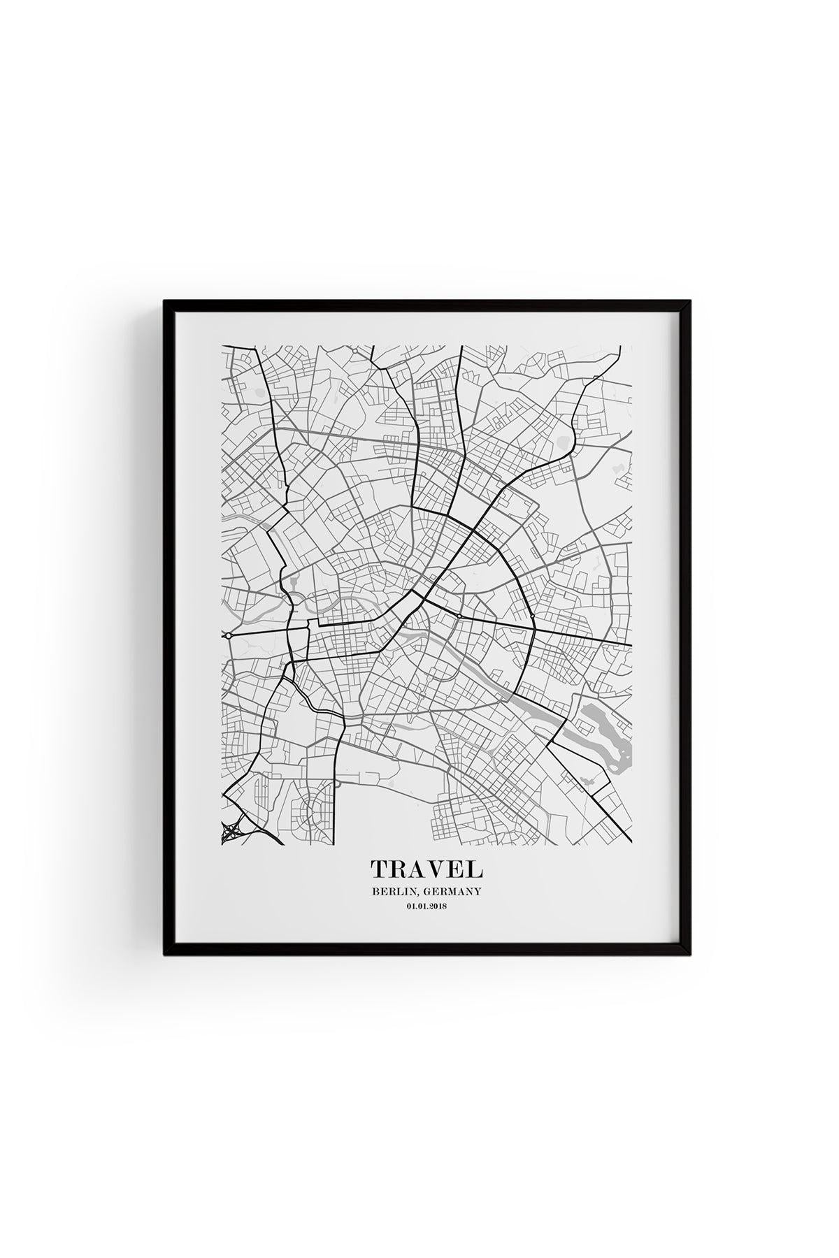 Berlin Şehir Haritası Poster
