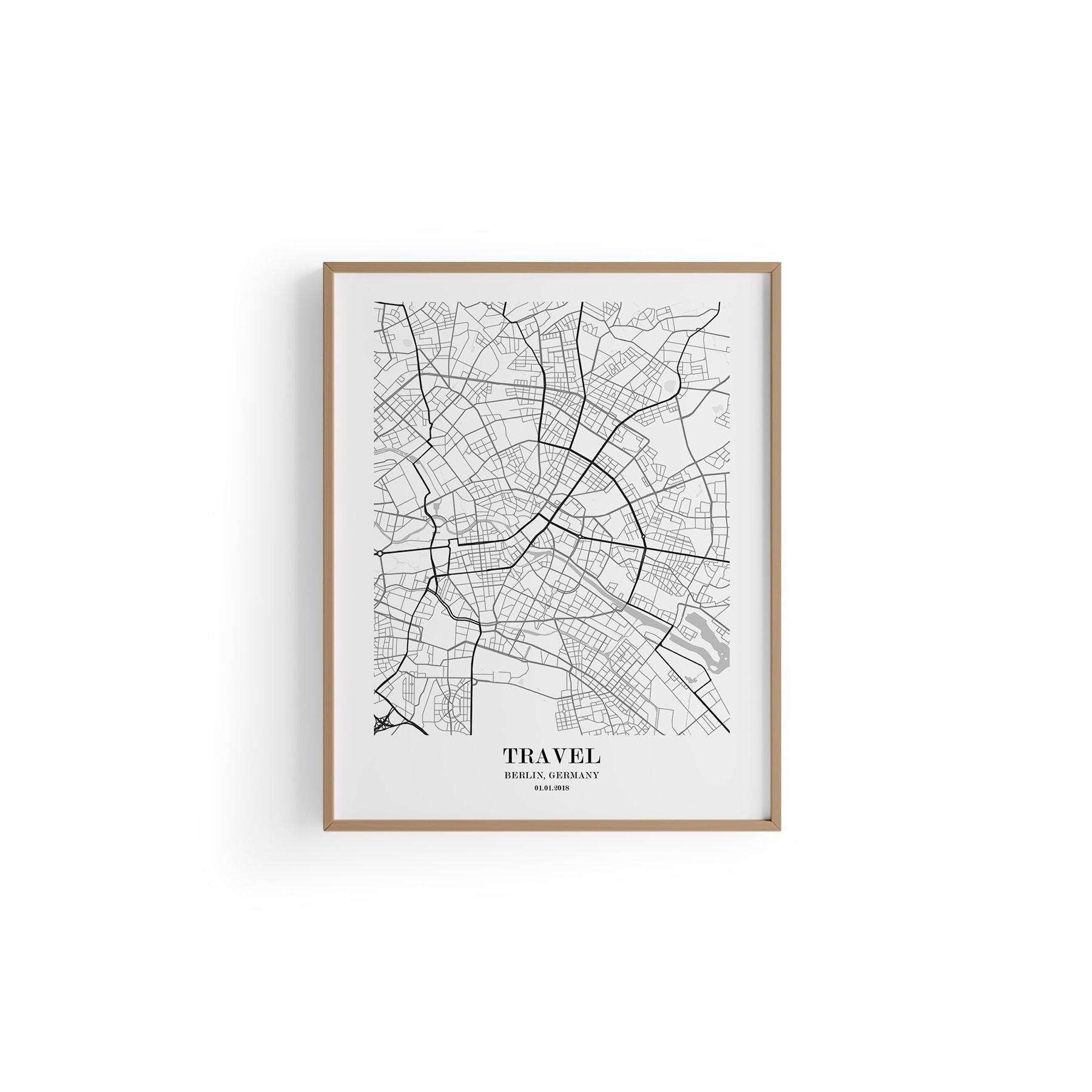 Berlin Şehir Haritası Poster