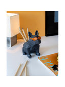 Beton Turuncu Gözlük French Bulldog Köpek Kalemlik