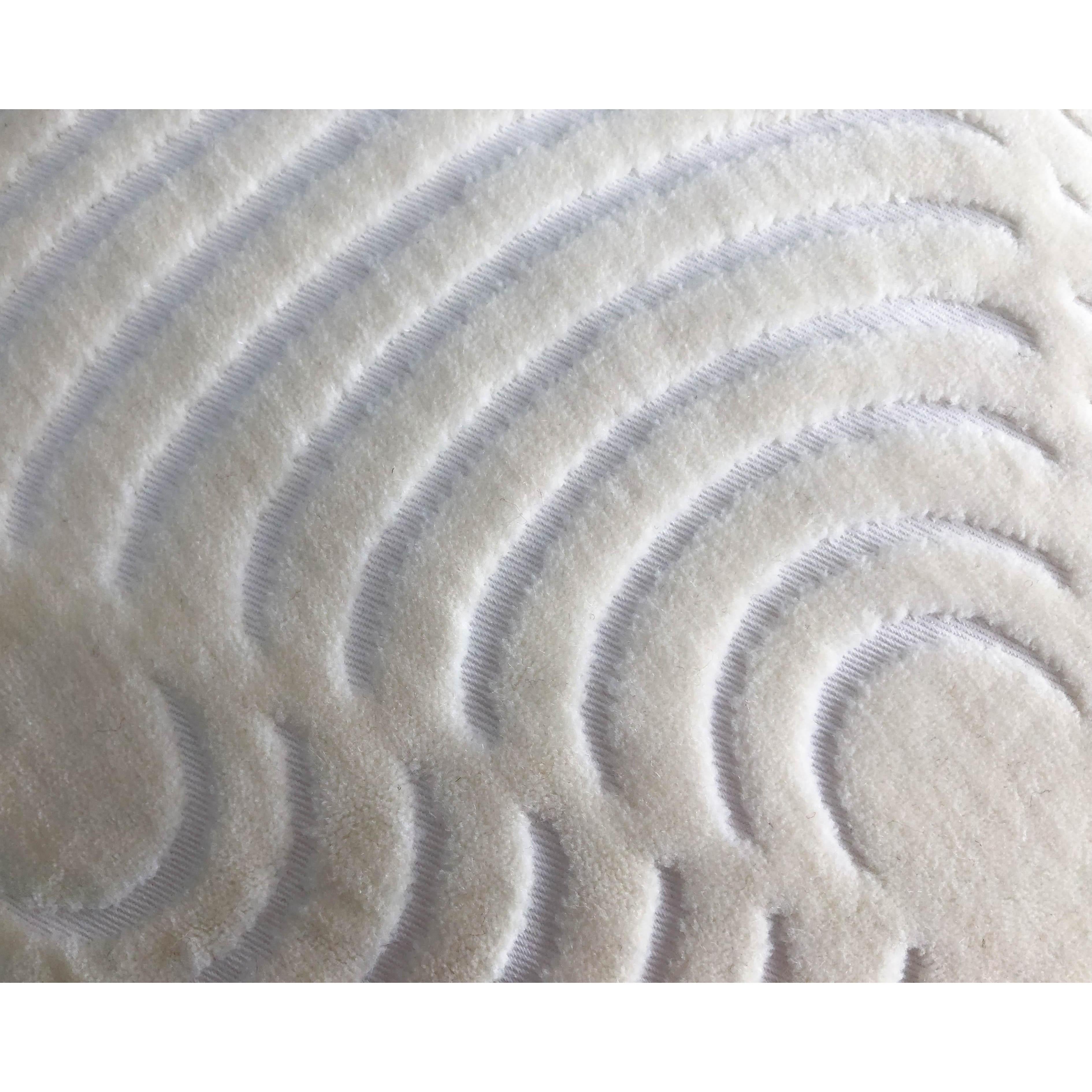 Beyaz Dalgalı Yastık Kılıfı