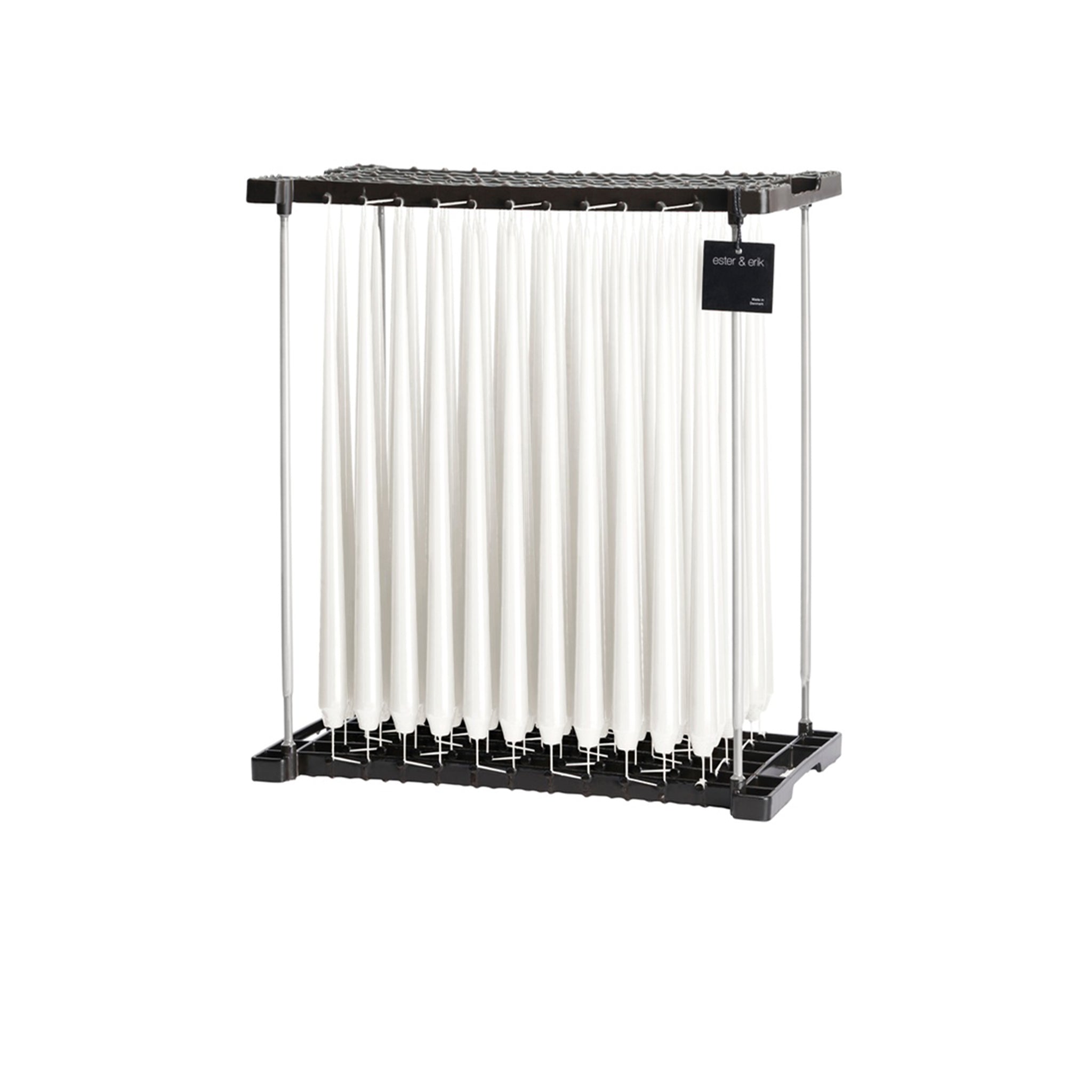 Beyaz Kokusuz 2'Li Uzun Konik Mum 42 Cm