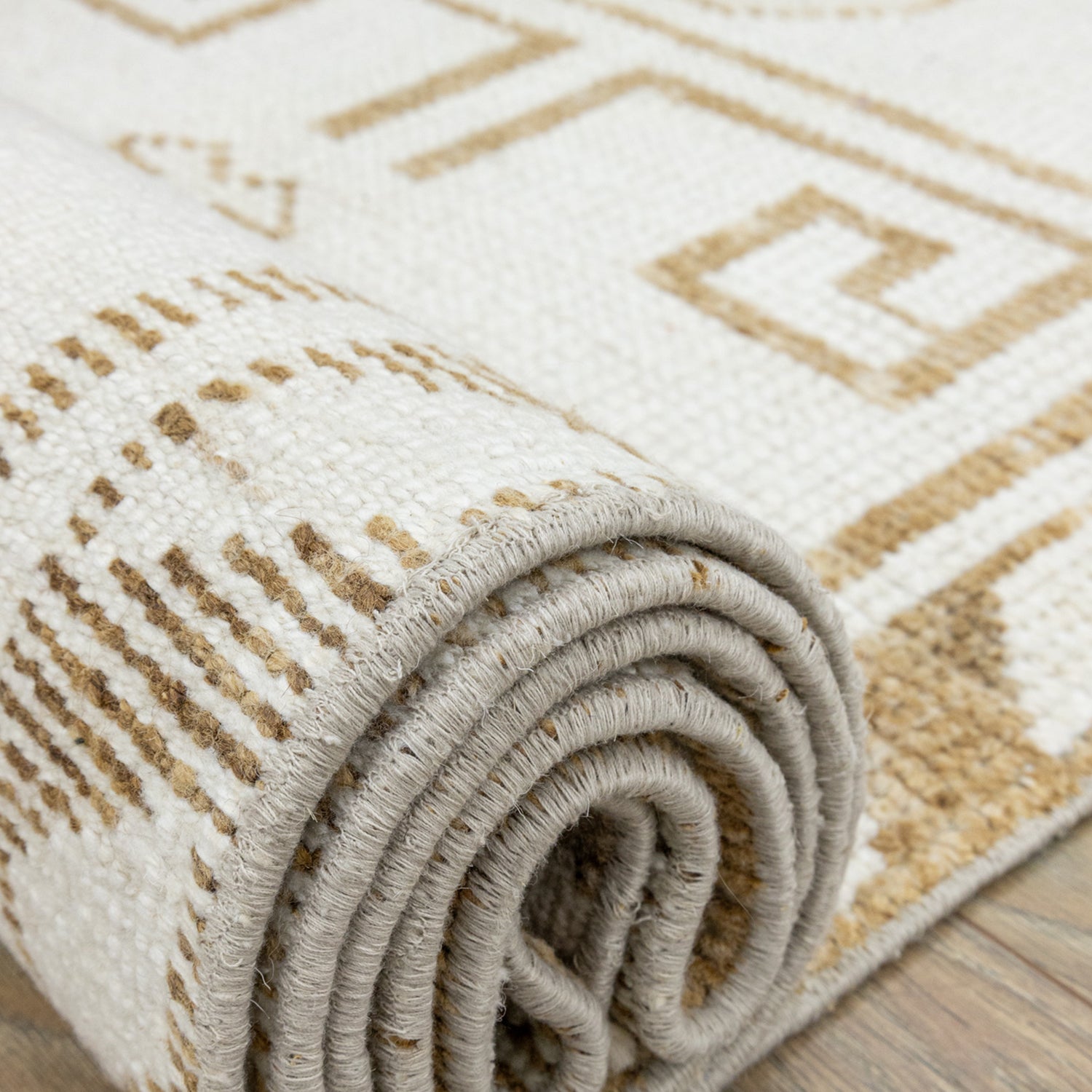 Beyce İlkel Desenli Herki El Dokuma Yolluk 61X371 Cm