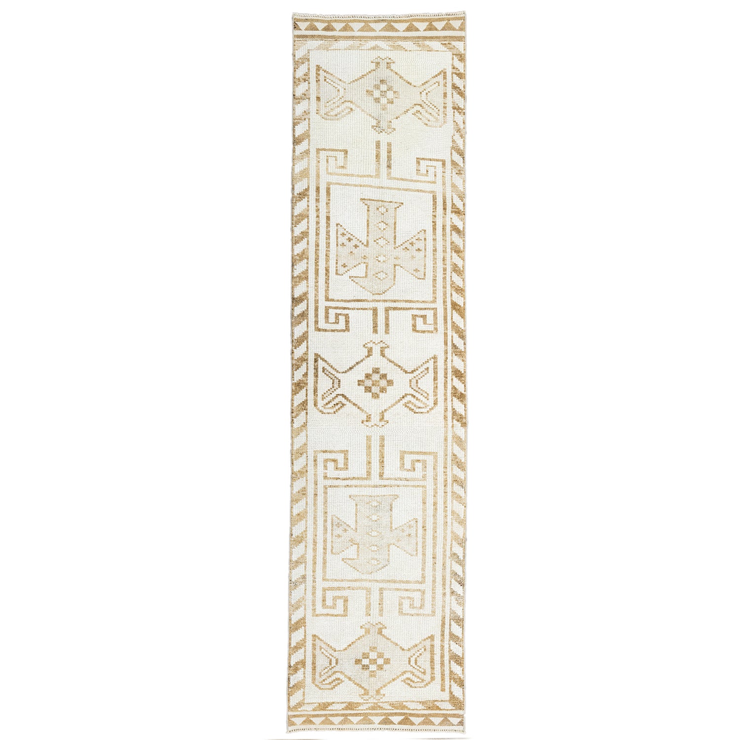 Beyce İlkel Desenli Herki El Dokuma Yolluk 61X371 Cm