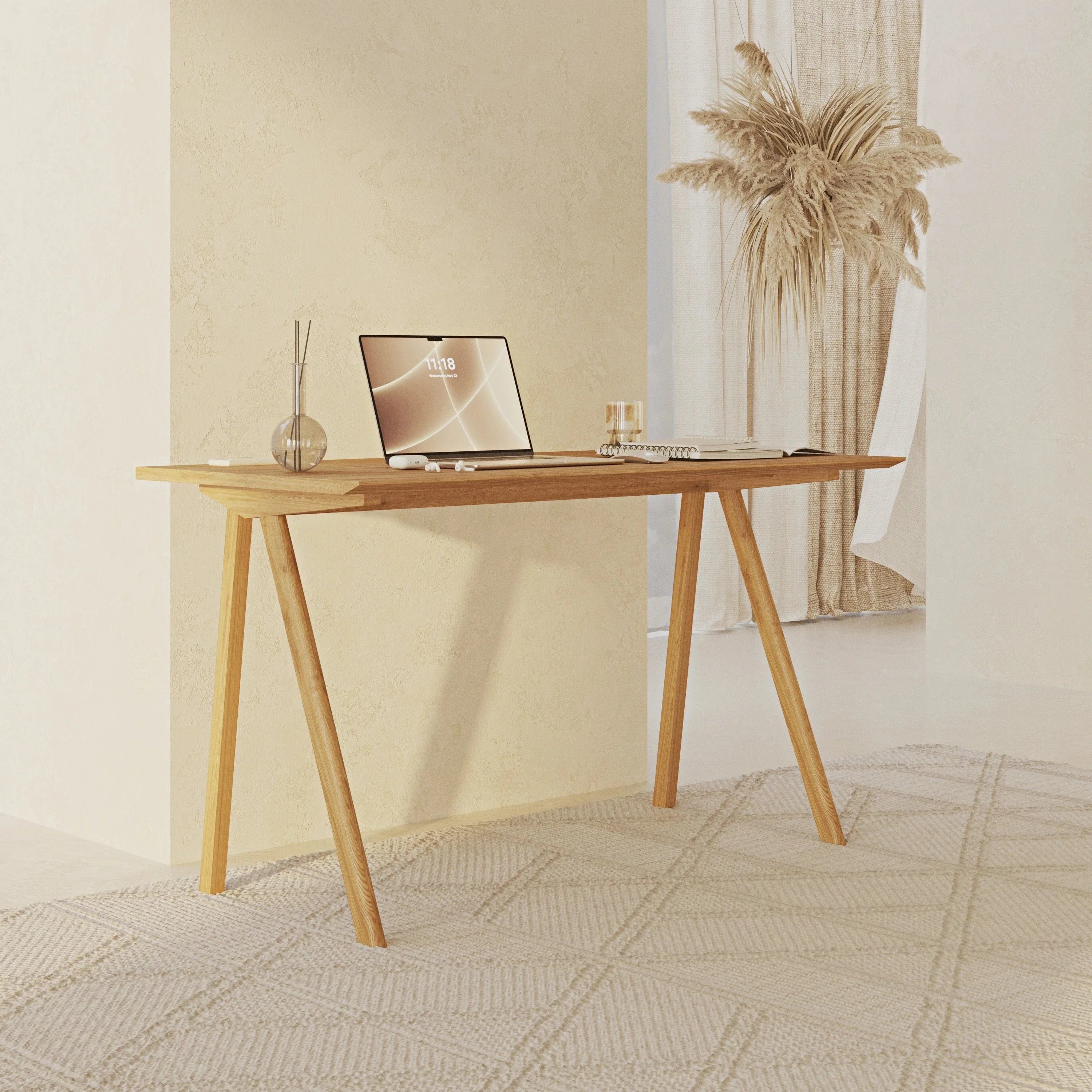 Bike Meşe Çalışma Masası